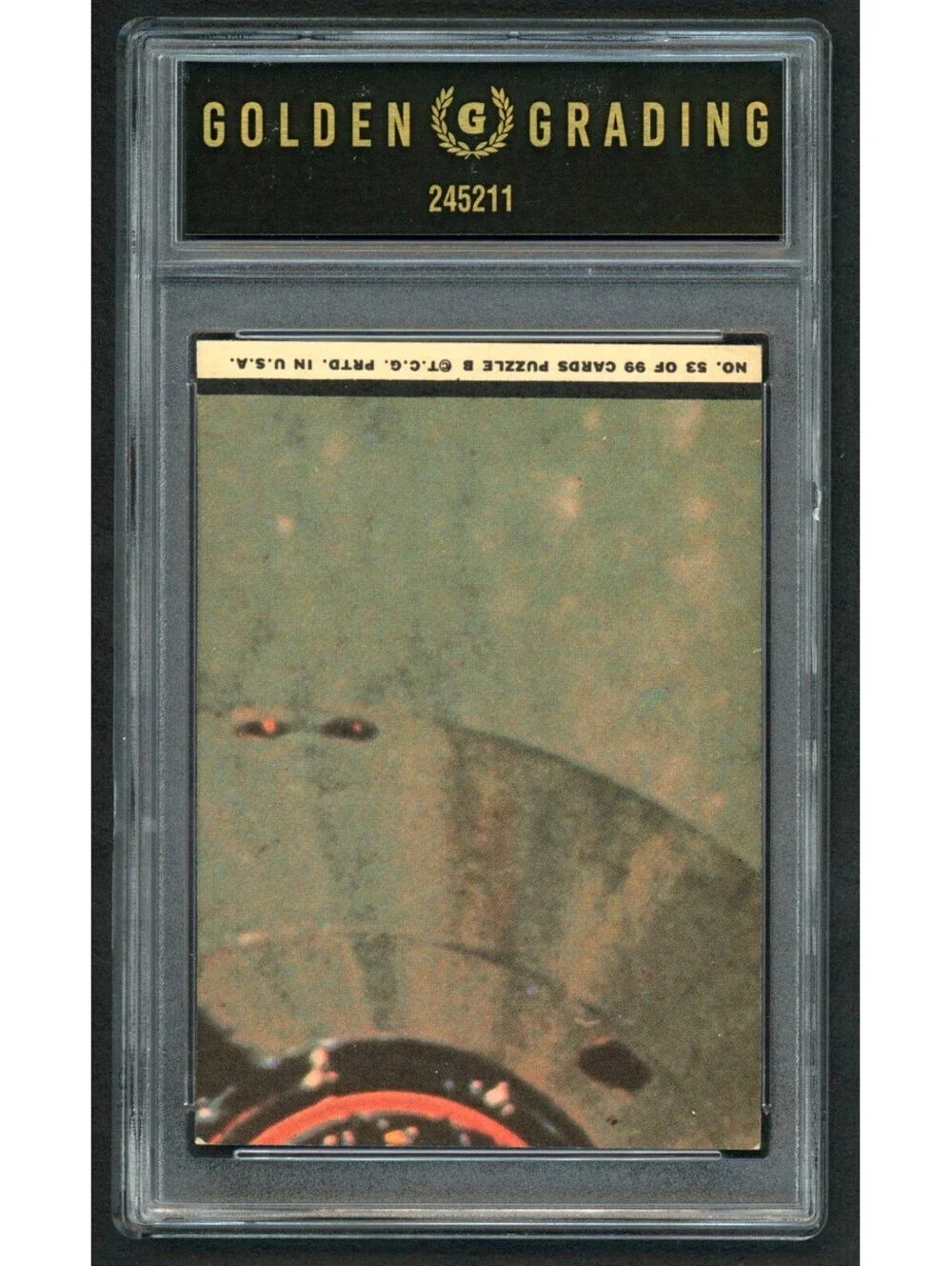 1969 Topps Man on the Moon #53 Moon Pilot Michael Collins Graded 4 VG-Ex